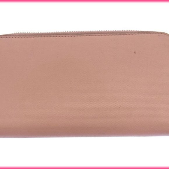 Authentic Fendi Wallet Purse Long Wallet Logo Pink Gold Woman - Picture 2 of 6